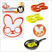 J80-197 Форма для яичницы "Зайка" 13*12 см.