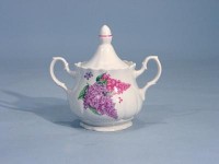 ф0805/1 Сахарница 600 см3.  Сирень  - романс