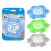 DH34-35 Ситечко для раковины "Цветок" 12,5см 3цв.