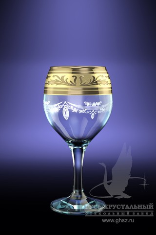 GE09-411 Набор 6 фужеров с рис.  Русские узоры