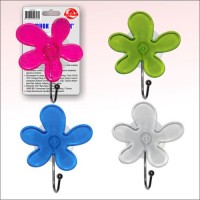 TL27-63 Крючок "Цветок" (на присоске)  4 цв