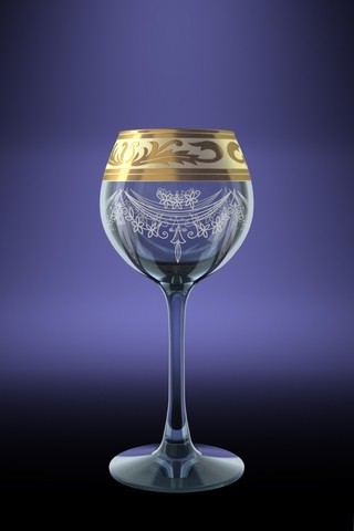 GE09-1689 Набор 6 фужеров "Эдем" с рис.  Рус. уз.