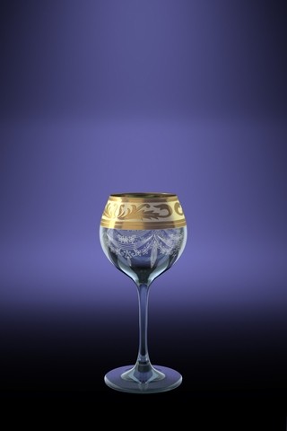 GE09-1801 Набор 6 рюмок "Эдем" с рис.  Рус. уз.