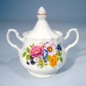 ф0293 Сахарница, 550 см3, "Романс", "Букет цветов"