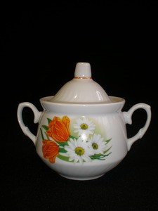 ф0394/1 Сахарница 450 см3 "кирмаш", "Ромашка"