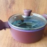 BK3868 Кастрюля 3.4л. RED BLUE мрамор.покрытие