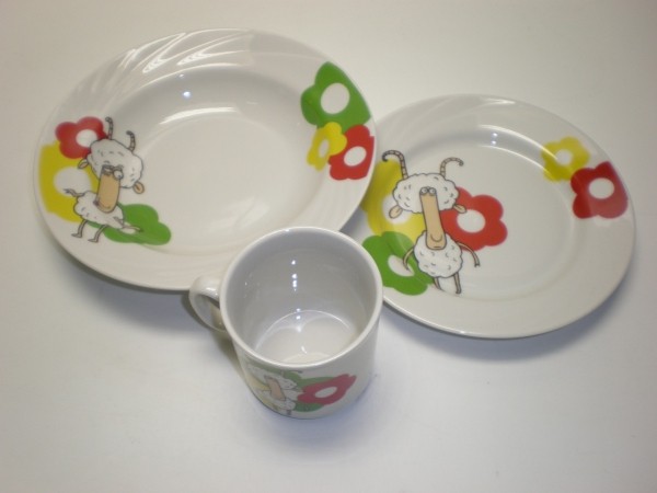 ф0653 Детский набор посуды 3 пр."Барашки"